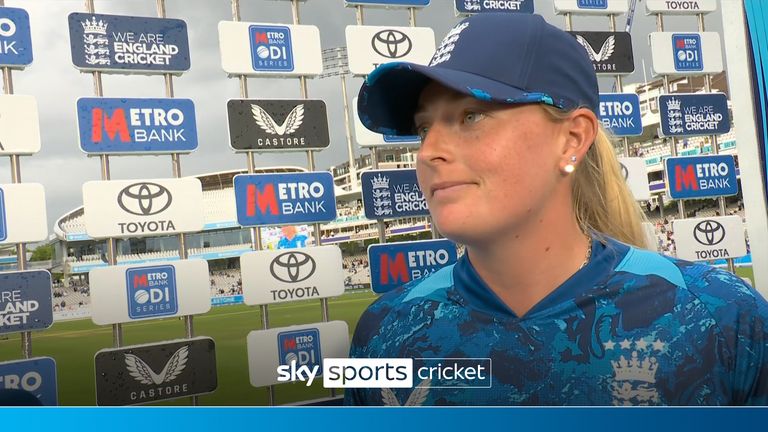 England's Sophie Ecclestone admits she was asleep 'ten minutes before the warm-up'  in the second ODI against India.