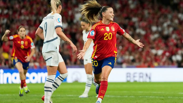 Spain's Claudia Pina made it 2-0 with a stunning strike from distance