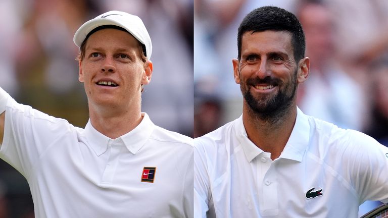 Wimbledon: Jannik Sinner vs Novak Djokovic
