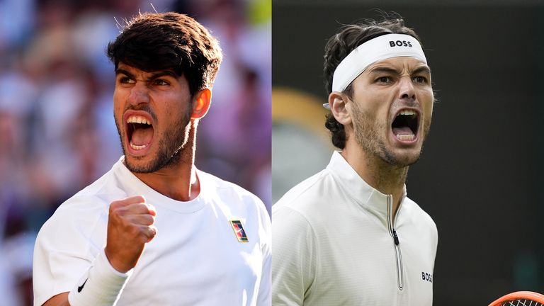 Wimbledon: Carlos Alcaraz vs Taylor Fritz