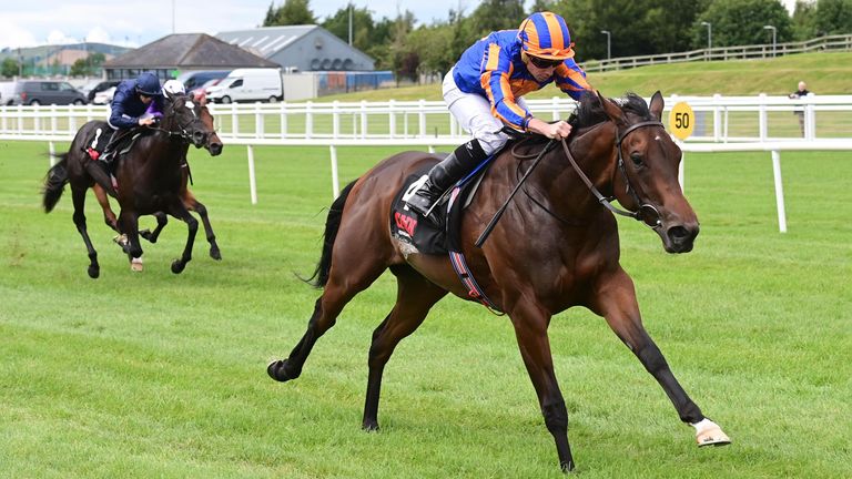 19-7-25 Curragh..True Love and Ryan Moore win the GAIN Railway Stakes (Group 2)..Healy Racing Photo