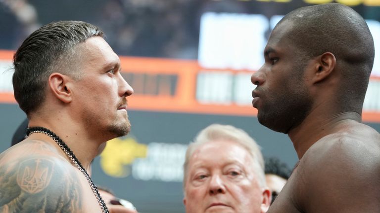 Oleksandr Usyk and Daniel Dubois 