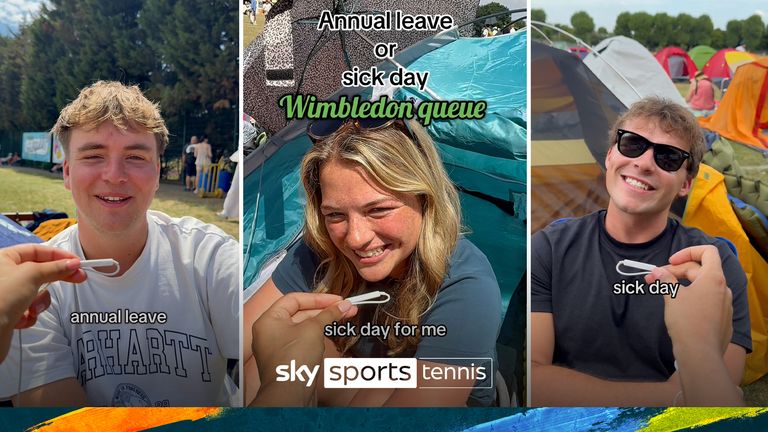 WIMBLEDON TENNIS QUEUE ANNUAL LEAVE OR SICK DAY