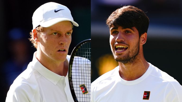 Wimbledon men's final: Jannik Sinner vs Carlos Alcaraz LIVE!