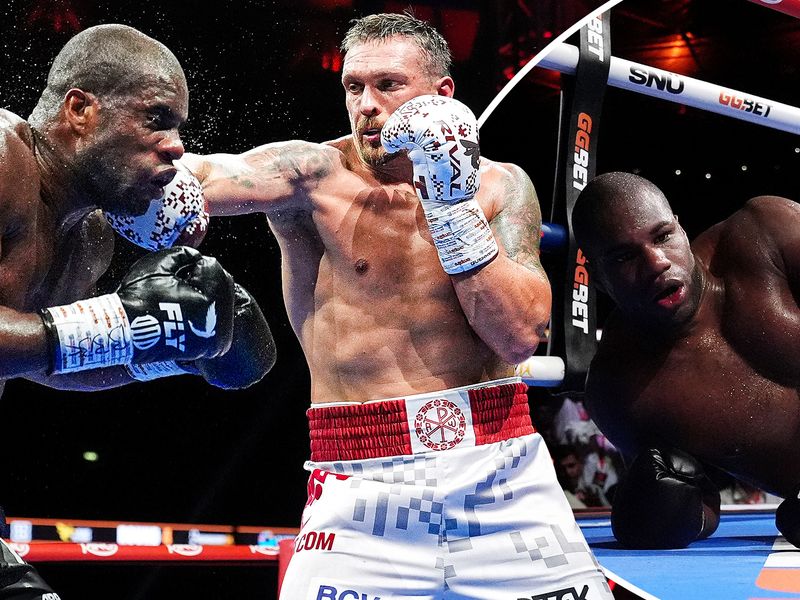 Take a look at the highlights from Oleksandr Usyk's spectacular knockout  victory against Daniel Dubois at Wembley Stadium.
