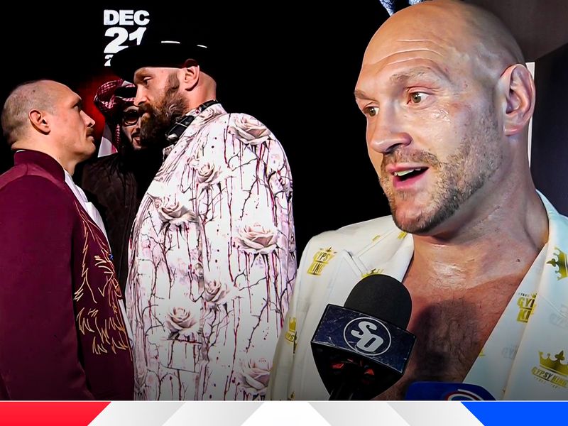 Tyson Fury says he would favour a revenge fight with Oleksandr Usyk if he was to come out of retirement. (Credit: Boxing News)