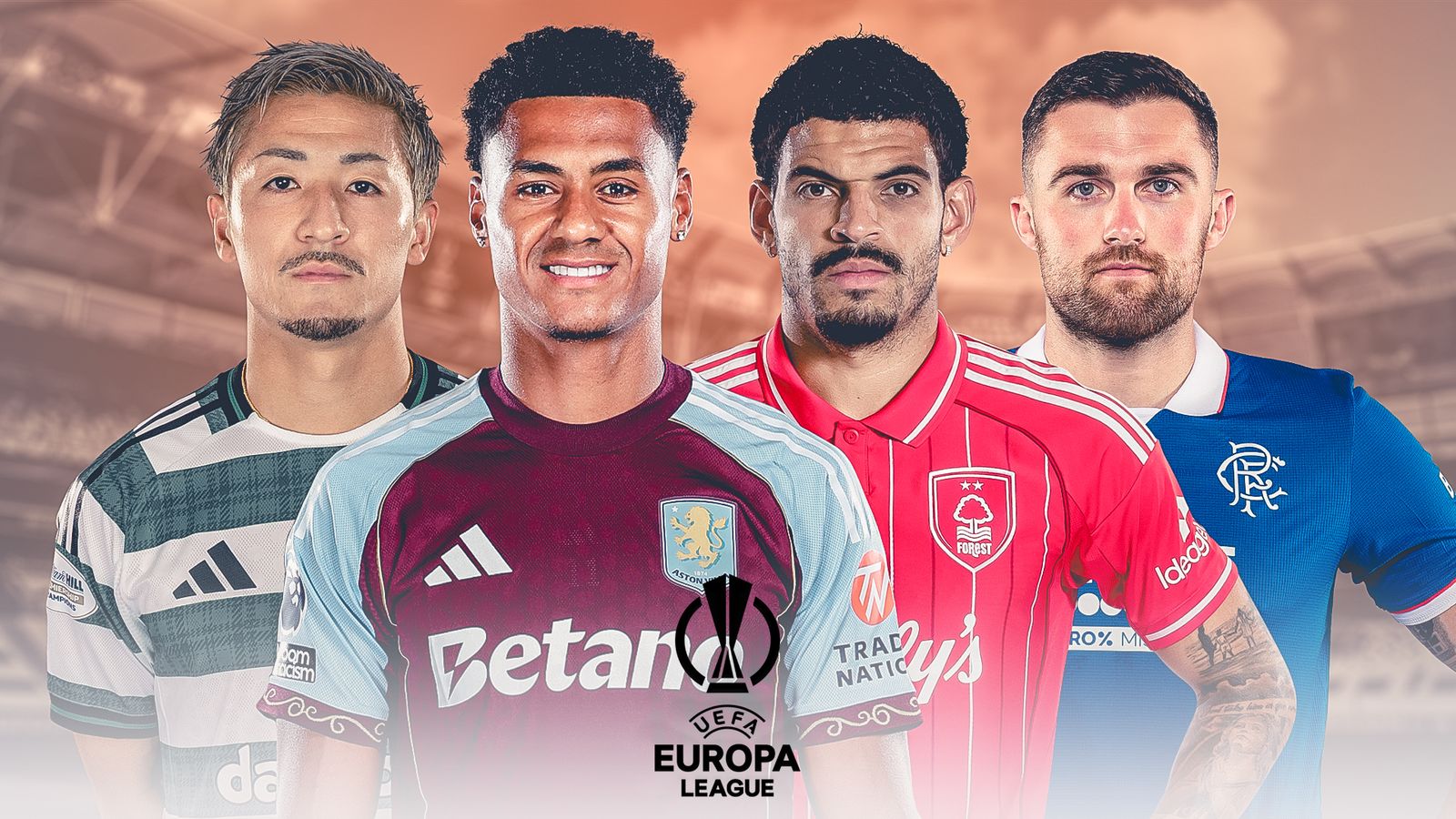 Europa League and Conference League draws: Aston Villa, Nottingham Forest, Celtic, Rangers, Crystal Palace and Aberdeen discover opponents