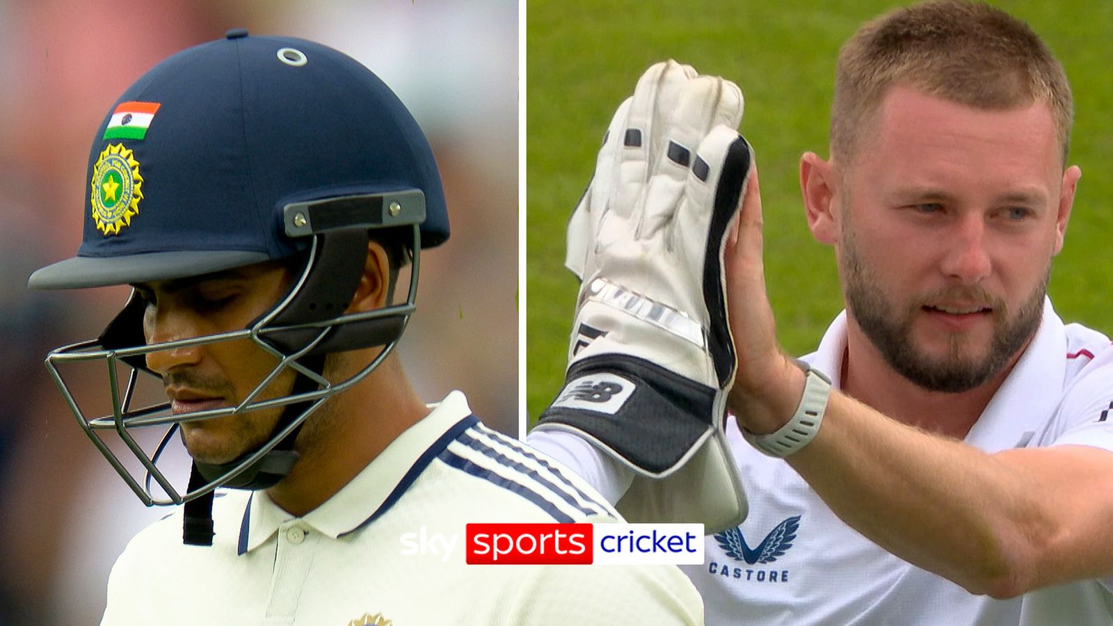 Gill dismissed by FIRST ball after lunch!