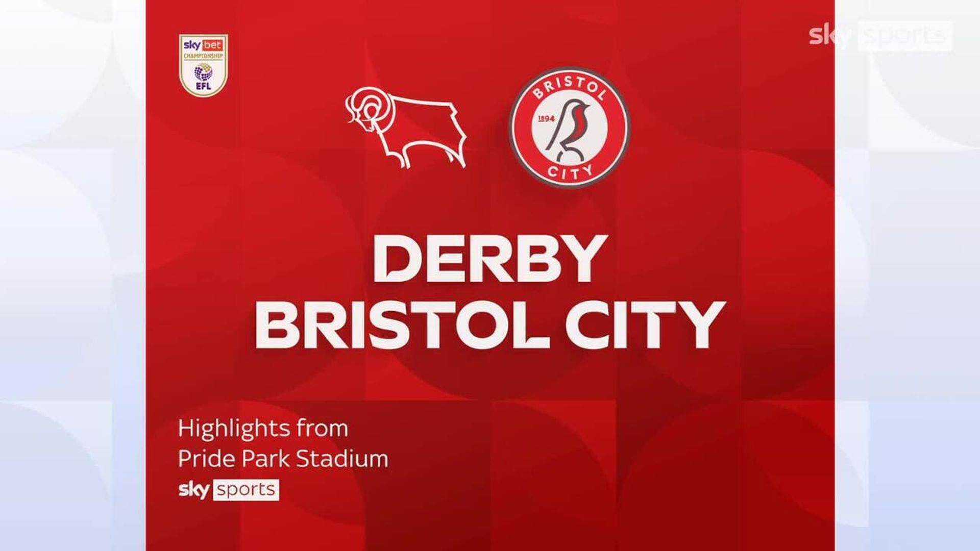 Derby 1-1 Bristol City