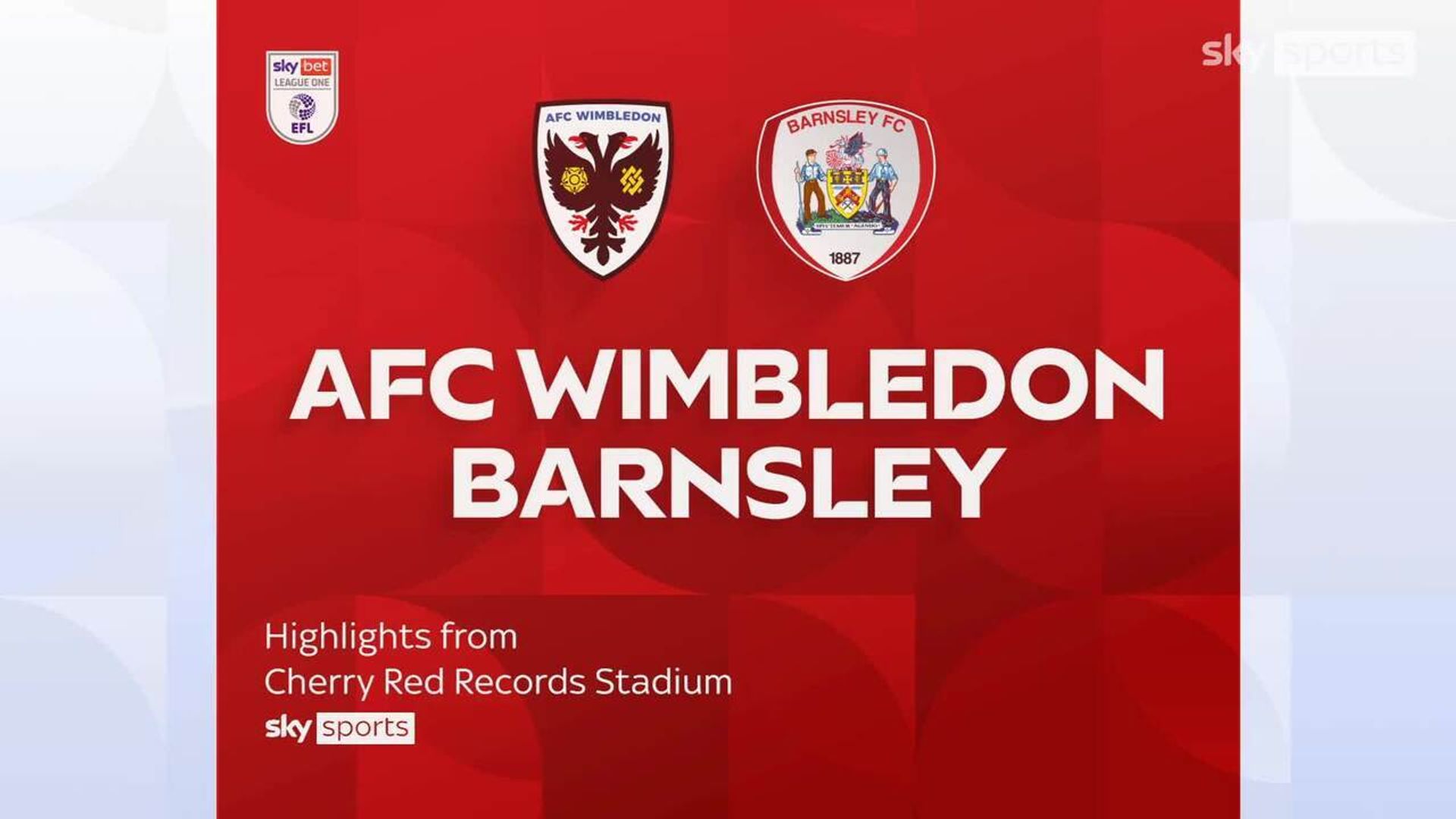 AFC Wimbledon 2-0 Barnsley