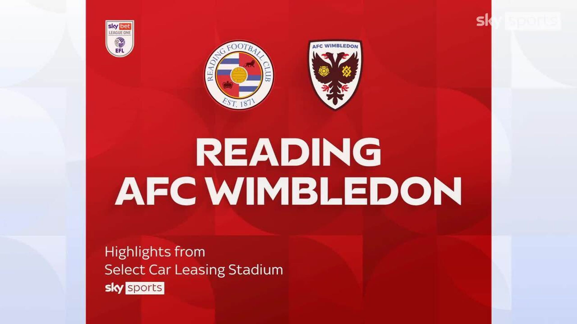Reading 1-2 Wimbledon