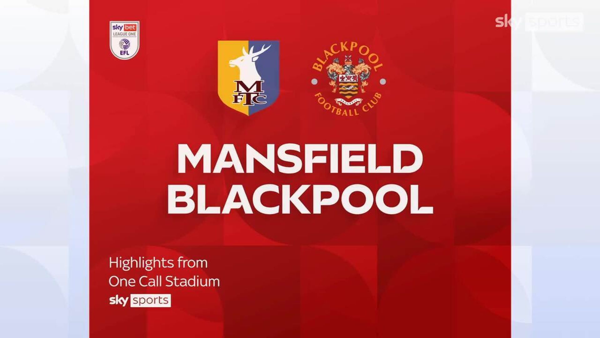 Mansfield Town 2-0 Blackpool