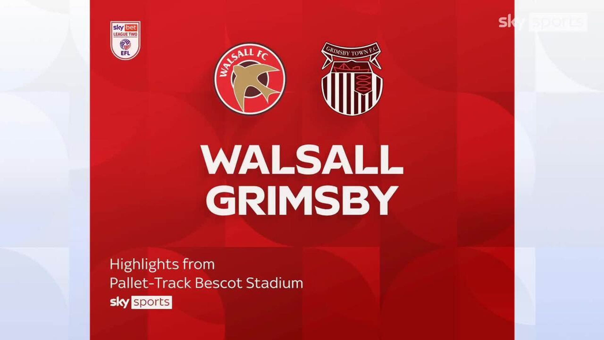 Walsall 0-1 Grimsby