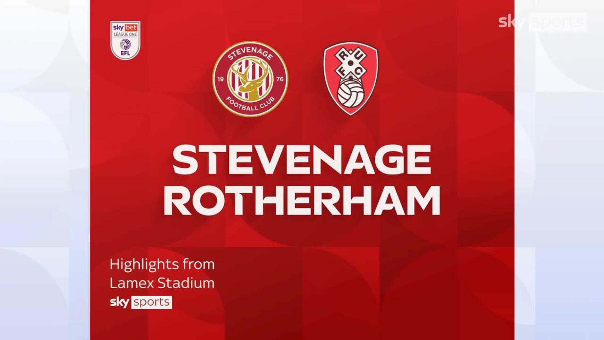 Stevenage 1-0 Rotherham