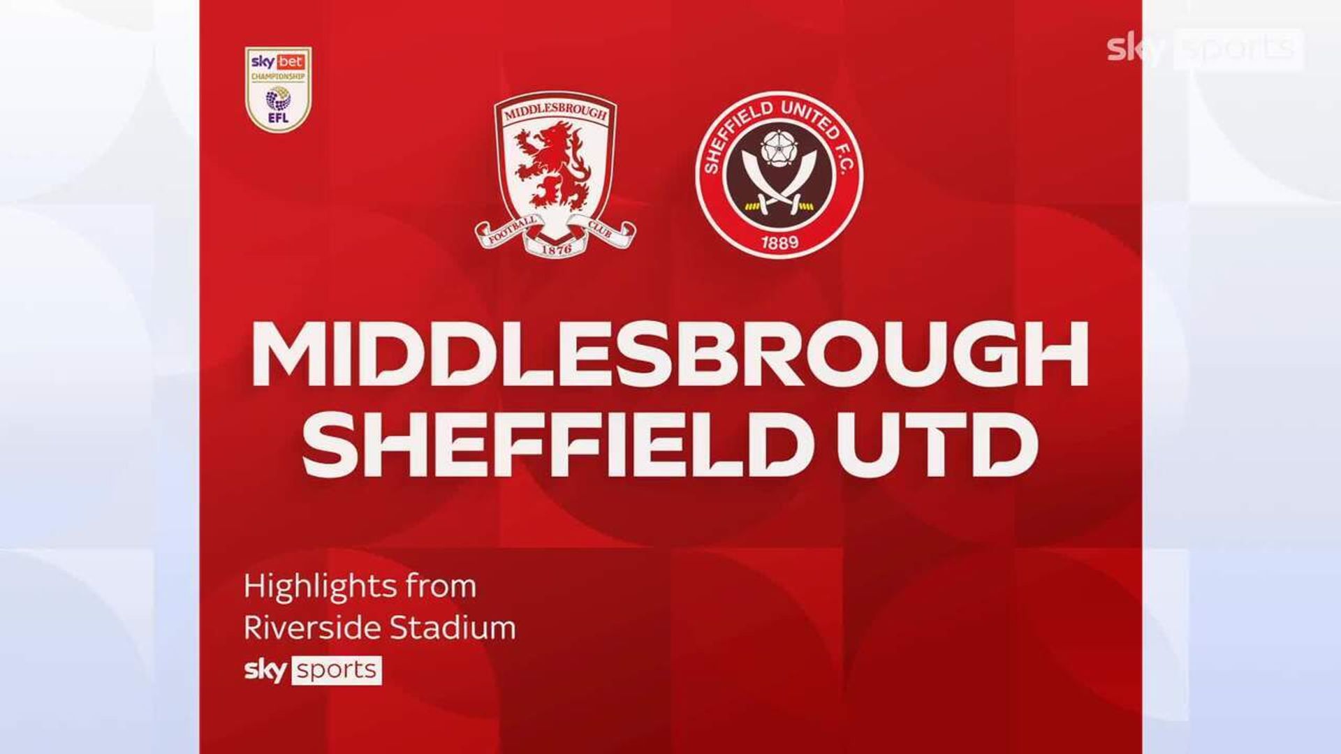 Middlesbrough 1-0 Sheff Utd