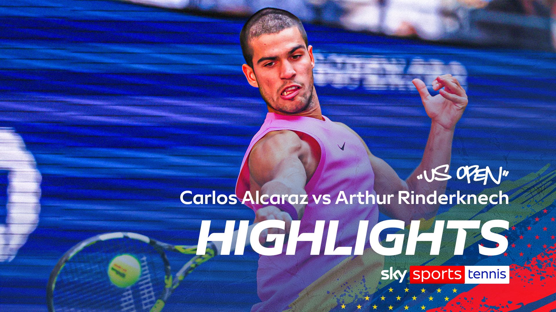 Alcaraz shines in dominant display against Rinderknech in New York!