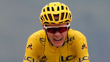Chris Froome was airlifted to hospital in Toulon after suffering a training crash on Wednesday