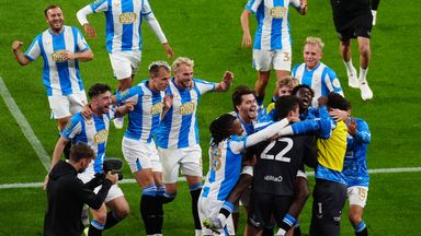 Lee Nicholls' penalty save sent Huddersfield into the Carabao Cup third round