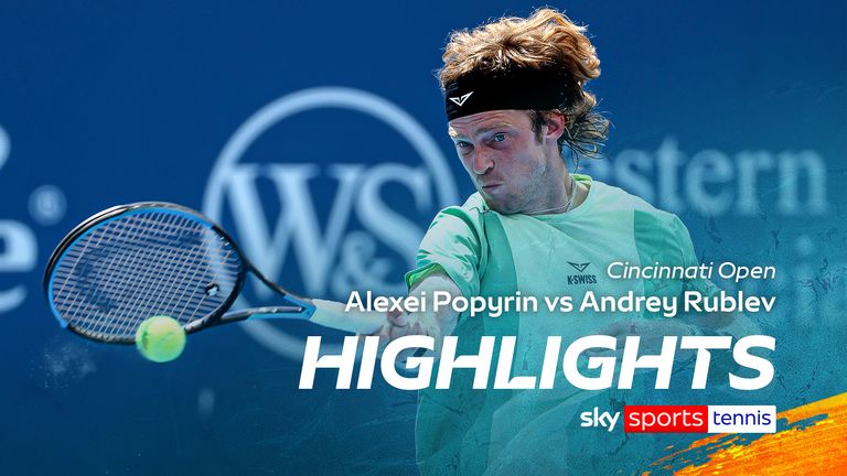 Alexei Popyrin vs Andrey Rublev | Cincinnati Open highlights