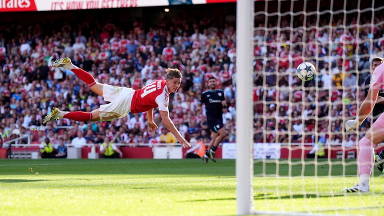 Gyokeres almost got a second goal but was denied by the woodwork