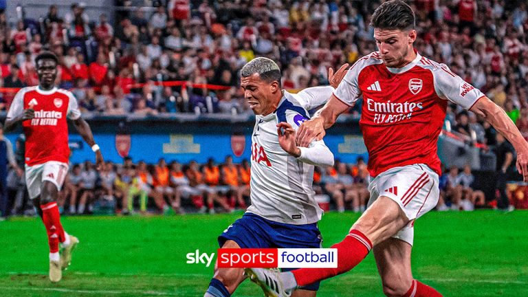 Arsenal vs Spurs pre-season highlights.