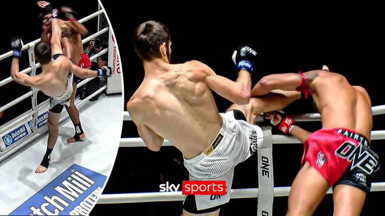 Asadula Imangazaliev hits massive leg kick KO in ONE