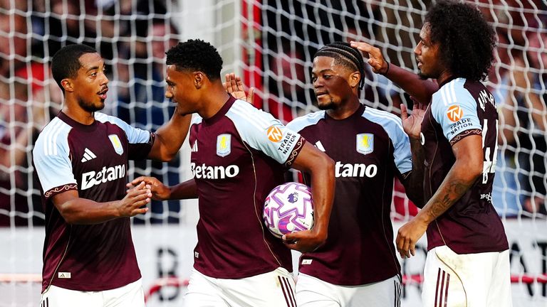 Aston Villa beat Roma 4-0 at the Bescot Stadium in pre-season