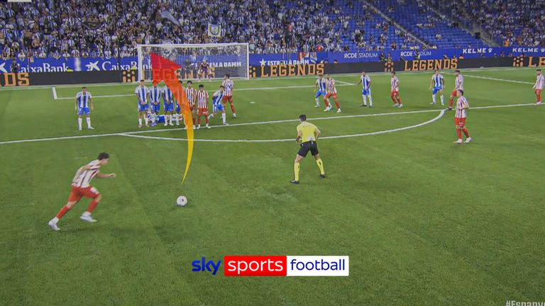 Julian Alvarez scores stunning free kick for Atletico Madrid vs Espanyol 