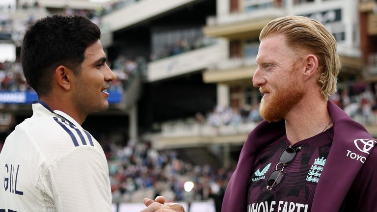 Ben Stokes and Shubman Gill, The Kia Oval (Test cricket)