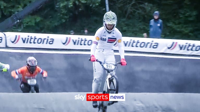 'I'm gassed' | GB's Shriever seals 3rd BMX World Title