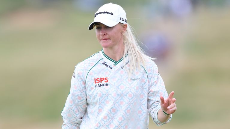 İngiltere'nin Charley Hull, 2025 AIG Kadın Açıkının üçüncü gününde Royal Porthcawl'da