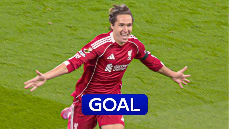 Chiesa scores for Liverpool against Bournemouth