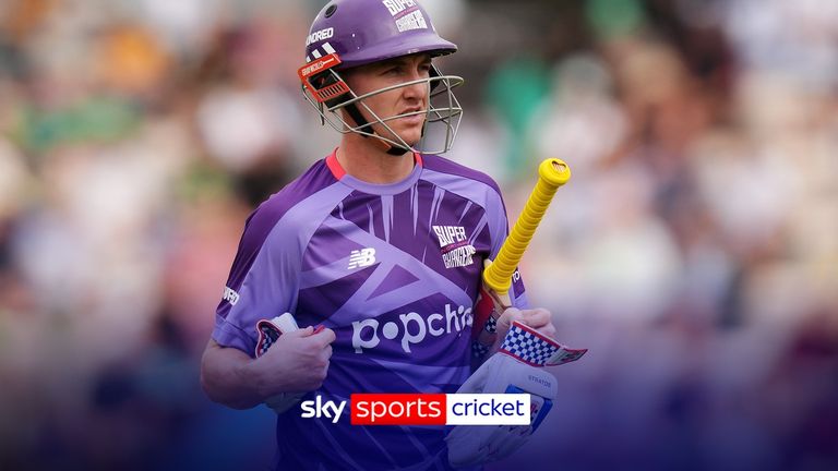 Southern Brave's Tymal Mills took the vital wicket of Harry Brook, leaving Northern Superchargers 75-4 in their chase of 140 to win.