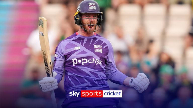 With five needed to win off the last ball, Graham Clark hit a six as Northern Superchargers beat Southern Brave by three wickets in an epic encounter.