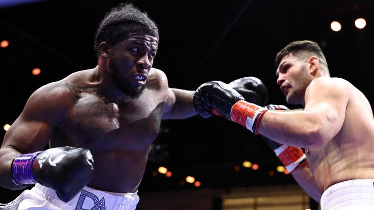 David Adeleye hurt Filip Hrgovic but lost by decision (Photo: Leigh Dawney/Queensberry Promotions)