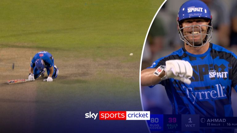 The Hundred: Jamie Smith hammers shot right into batting partner David Warner!