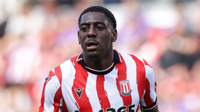 Divin Mubama joined Stoke on loan from Man City in July 