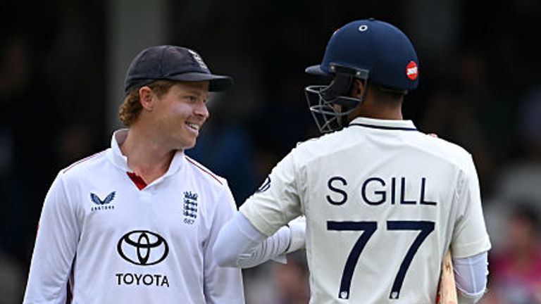 England's Ollie Pope (L) will be hoping to lead his side to a series win over India in the fifth and final Test at The Oval