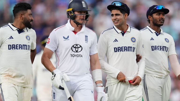 England and India were forced off early by bad light and then heavy rain on day four of the fifth and final Test