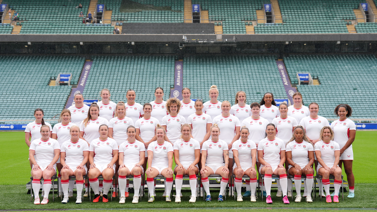 Roses Roses Inglaterra Anuncio del rugby del equipo mundial 2025 Rugby - Estadio Allianz