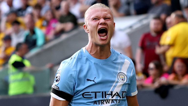 Erling Haaland has already scored three goals in the PL this season - despite City's poor start