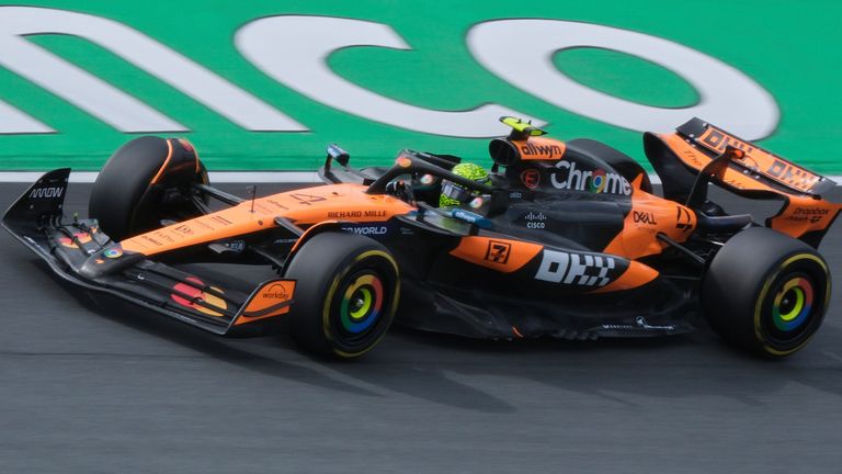 Lando Norris in action at the 2025 Dutch Grand Prix at Zandvoort