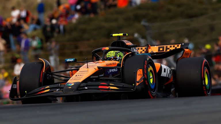 Lando Norris in action at the 2025 Dutch Grand Prix in Zandvoort