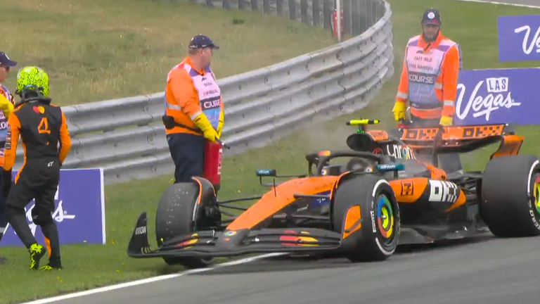 Lando Norris is out of the Dutch Grand Prix