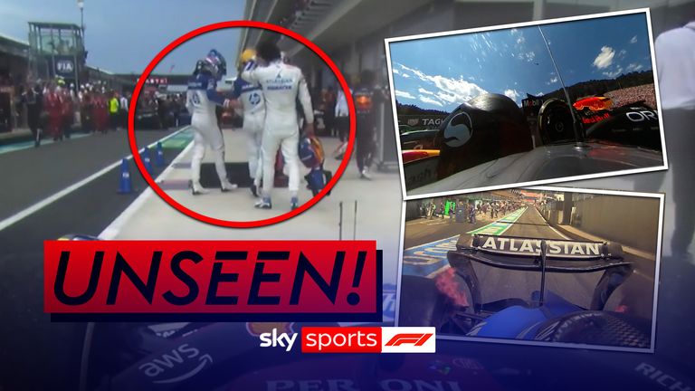 Watch the best of F1's unseen angles caught on the onboards this year so far, including Lewis Hamilton and Charles Leclerc embracing in Miami after a team orders dispute.