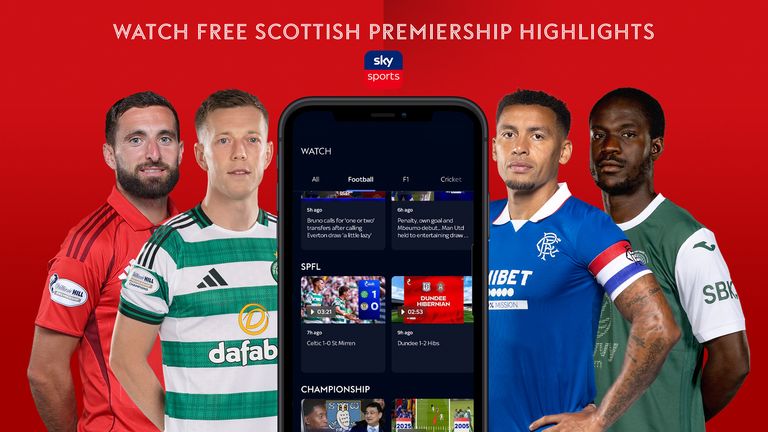 Watch Scottish Premiership highlights on the Sky Sports app