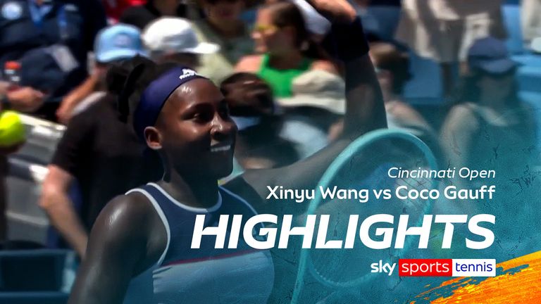 Highlights of Xinyu Wang's match against Coco Gauff in the second round of the Cincinnati Open.