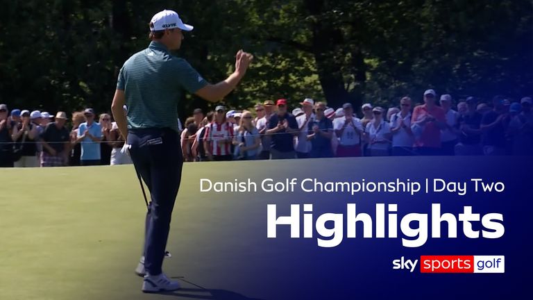 Lo más destacado de dos rondas de campeonato de golf danés en Copenhague.