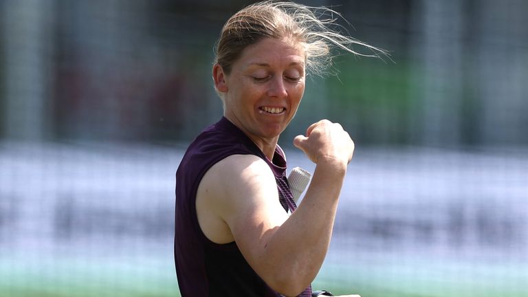 Heather Knight, England Women cricket training (PA Images)