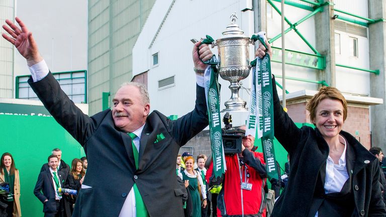 Rod Petrie was chairman when Hibs won the Scottish Cup in 2016
